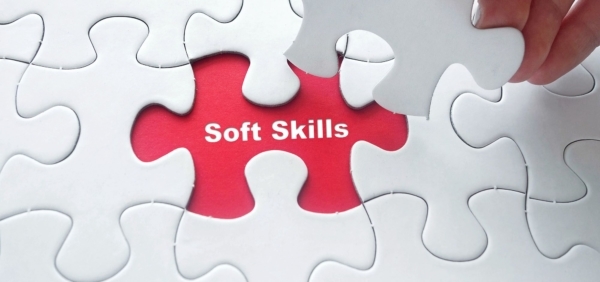 Large word graphic helping define the meaning of soft skills.